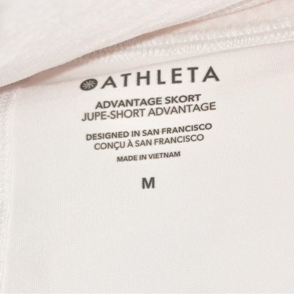 Athleta White Advantage Pleated Tennis Skort - Picture 8 of 8